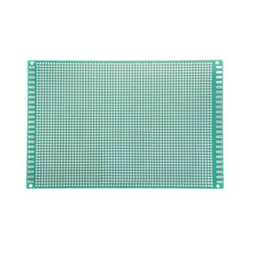 12x8cm Tek Yüzlü Delikli Pertinaks - Prototip PCB - 1