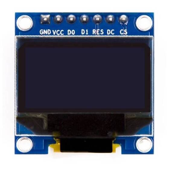 1.3 inç SPI OLED LCD Modül + CS Pin 7 Pin Mavi SH1106 Çip (GND VCC) - 1