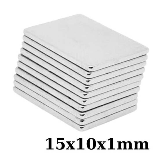 15x10x1mm Neodyum Güçlü Mıknatıs - Neodim Magnet - 1
