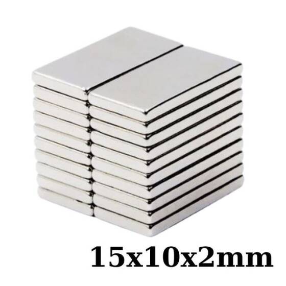 15x10x2mm Neodyum Güçlü Mıknatıs - Neodim Magnet - 1