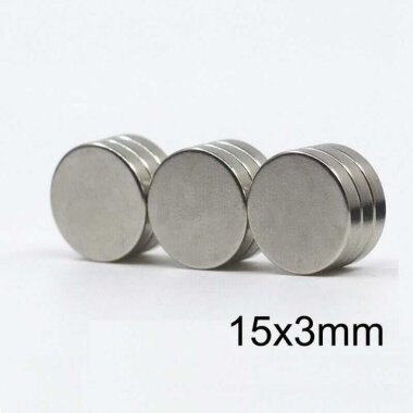 15X3mm Neodyum Güçlü Mıknatıs - Neodim Magnet - Görsu Elektronik