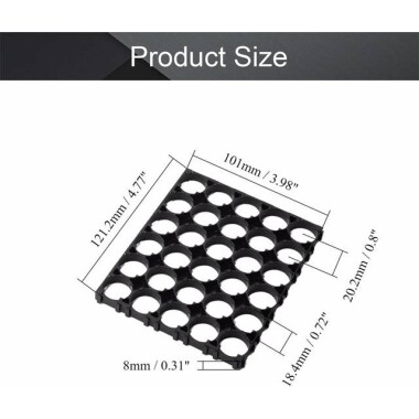 18.5mm Delik Çaplı 5x6 30'lu 18650 Pil Tutucu - 3