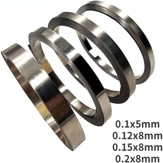 18650 Pil Paketi Kaynağı İçin 0-1x10mmx10M Nikel Kaplama Çelik Şerit - 3