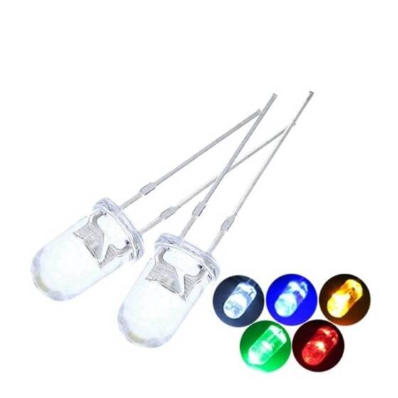 5mm Mavi Led 18mm Bacaklı - 2