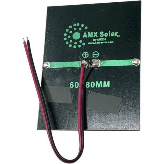 1V 500MA Günel Paneli - Solar Panel - Güneş Pili 15cm Kablolu 60x60mm - 3