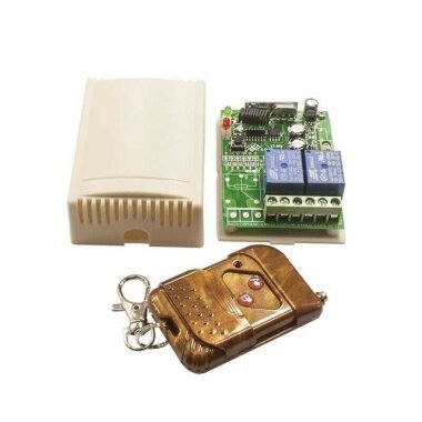 2 Kanal 12V Uzaktan Kumandalı RF Modülü Alıcı Verici - Görsu Elektronik