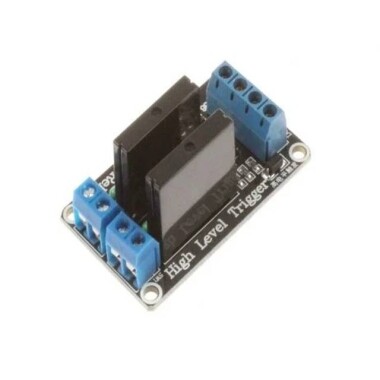 2 Kanal 3-24V Röle Modülü Solid State Yüksek Seviye SSR DC Kontrol DC - Dirençli Sigortalı - 2