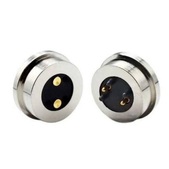 2 Pin 13.5mm Pogo Pin Manyetik Konnektör Takımı - 1