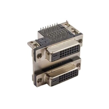 2 Port DVI-D Dual Dişi Konnektör PCB Tipi - Görsu Elektronik