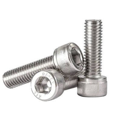 201 Paslanmaz Çelik Silindirik Altıgen Soket Başlı Vida M2 16mm - 1