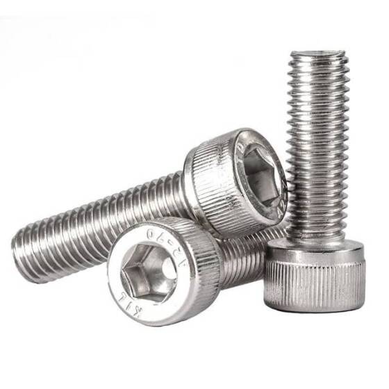 201 Paslanmaz Çelik Silindirik Altıgen Soket Başlı Vida M2 16mm - 5