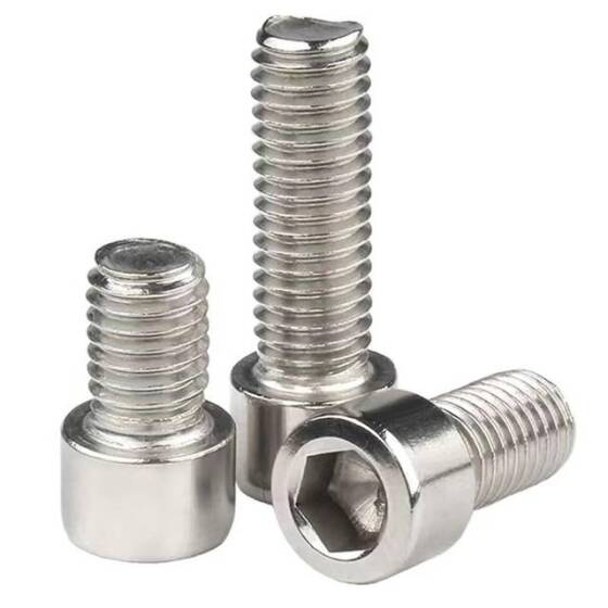 201 Paslanmaz Çelik Silindirik Altıgen Soket Başlı Vida M2 4mm - 2