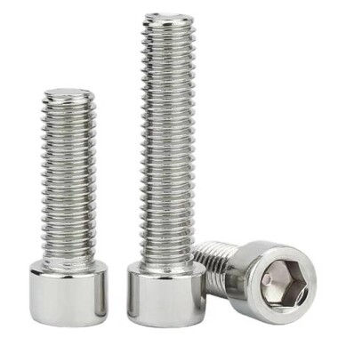 201 Paslanmaz Çelik Silindirik Altıgen Soket Başlı Vida M2 4mm - 3