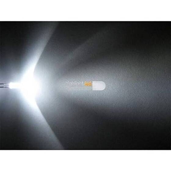 22-28V 3mm Şeffaf Yeşil LED 20cm Kablolu - 3