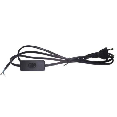 220V Aç Kapa Arapuar Anahtarlı Fiş Kablo 1.5 metre - 2