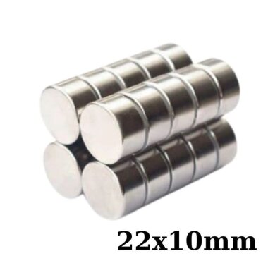 22x10mm Neodyum Güçlü Mıknatıs - Neodim Magnet - 1