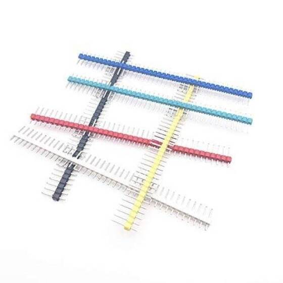 2.54mm Tek Sıra Erkek 1x40 Pin Header Kırmızı - 2