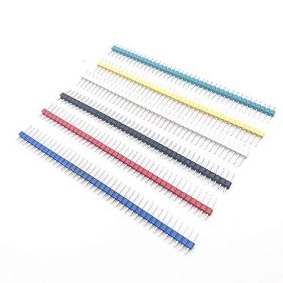 2.54mm Tek Sıra Erkek 1x40 Pin Header Kırmızı - 3