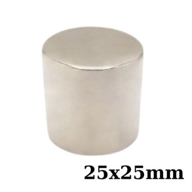 25x25mm Neodyum Güçlü Mıknatıs - Neodim Magnet - Görsu Elektronik