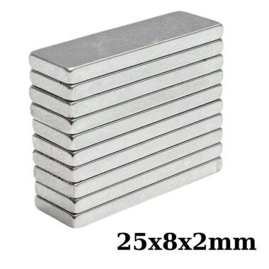 25x8x2mm Neodyum Güçlü Mıknatıs - Neodim Magnet - Görsu Elektronik