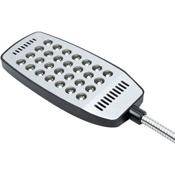 28 Led Okuma Lambası Led USB Ultra Parlak Kitap Işığı Anahtarsız Siyah - 3