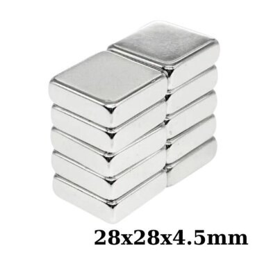 28x28x4.5mm Neodyum Güçlü Mıknatıs - Neodim Magnet - Görsu Elektronik