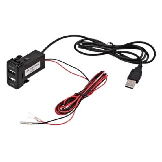 2'li USB Şarj Soket Paneli - Şarj + Ses - 3