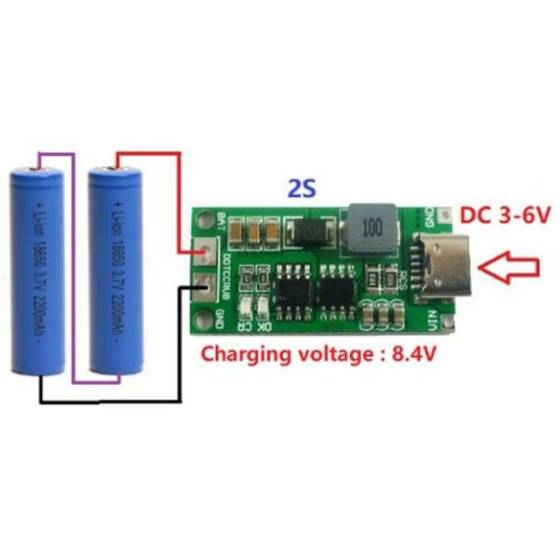 2S 8.4V 4A Li-ion & Lipo Pil Şarj Devresi - 3