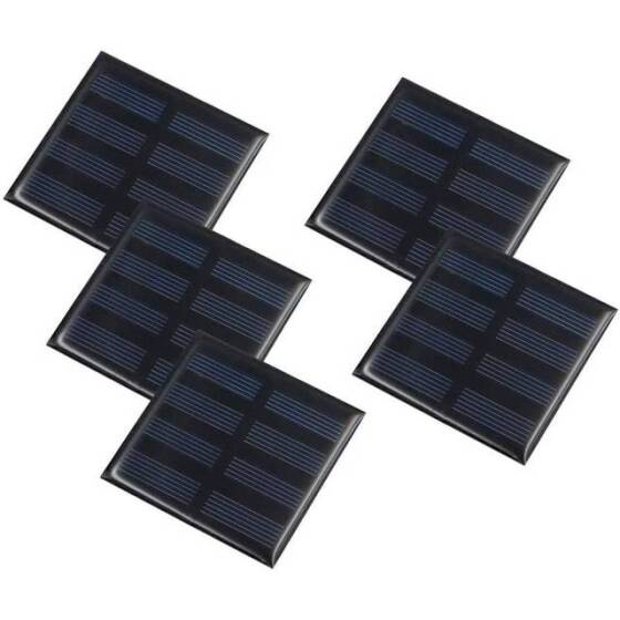 2V 150MA Polikristalin Silikon Lamine Güneş Paneli 60x60mm - 1