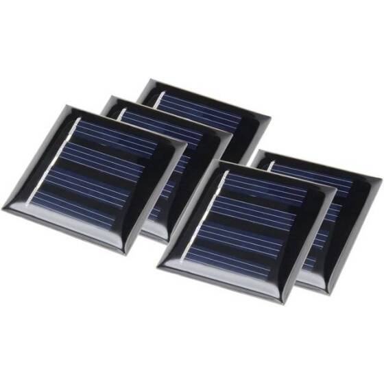 2V 40MA Polikristalin Silikon Lamine Güneş Paneli 54x45mm - 1