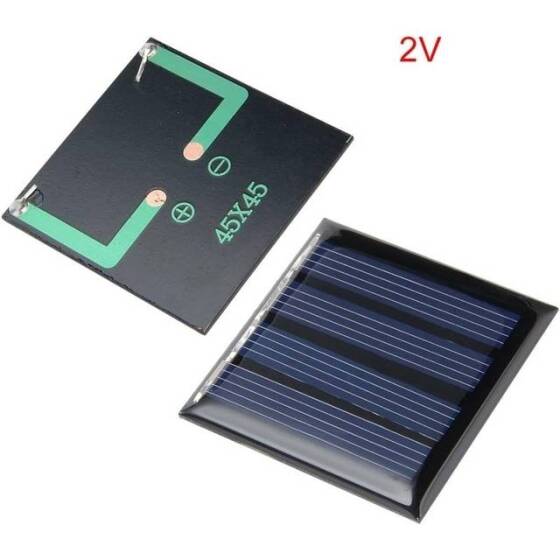 2V 50MA Polikristalin Silikon Lamine Güneş Paneli 54x45mm - 2