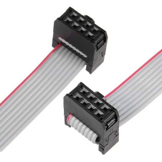 2x4 8 Pin Dişi-Dişi Flat Kablo - 50cm - 2