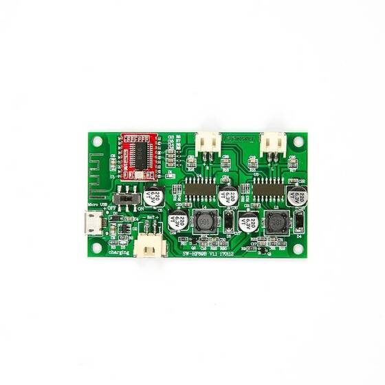 2x6W DC 5V 3.7V Hoparlör Modifiye Stereo Bluetooth Amplifikatör Kartı (Lityum Pil Bağlayabilir) - 5
