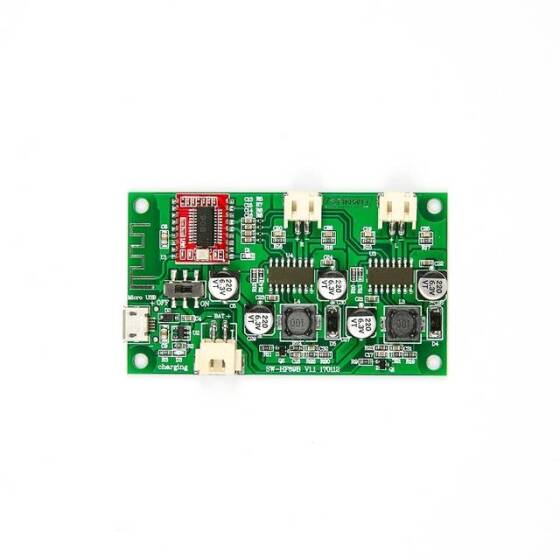2x6W DC 5V 3.7V Hoparlör Modifiye Stereo Bluetooth Amplifikatör Kartı (Lityum Pil Bağlayabilir) - 6