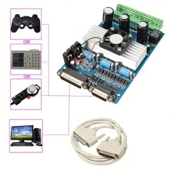 3 Eksenli CNC TB6560 3.5A Step Motor Sürücü + USB Kablosu - 3