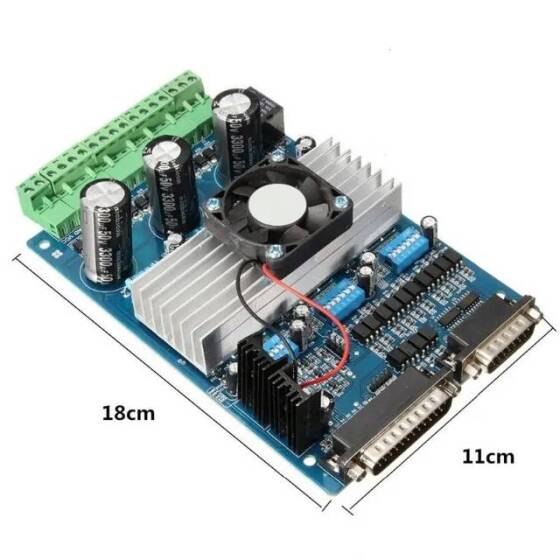3 Eksenli CNC TB6560 3.5A Step Motor Sürücü + USB Kablosu - 6
