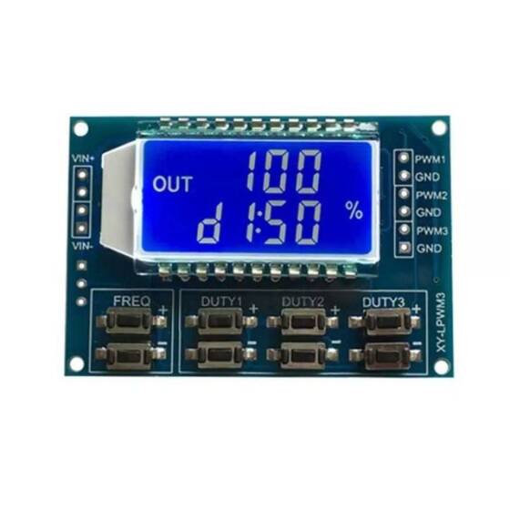 3-Kanal PWM Sinyal Jeneratörü Devresi XY-LPWM3 - 1