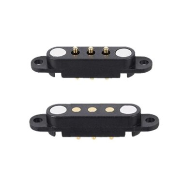 3 Pin 2.54mm Pogo Pin Manyetik Konnektör Takımı - Kulaklı - 1