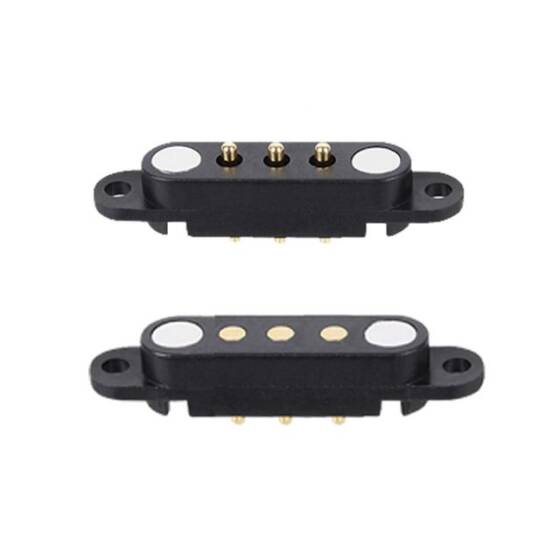 3 Pin 2.54mm Pogo Pin Manyetik Konnektör Takımı - Kulaklı - 1