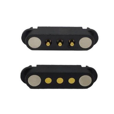 3 Pin 2.54mm Pogo Pin Manyetik Konnektör Takımı - 1