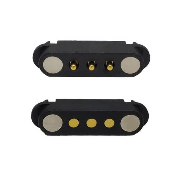 3 Pin 2.54mm Pogo Pin Manyetik Konnektör Takımı - 1