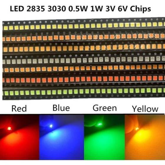 3030 1W 3V Sarı SMD LED - 2
