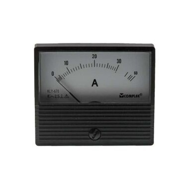 30A Analog Ampermetre - Panel Tipi Ölçü Aleti KLY-T670 - 1