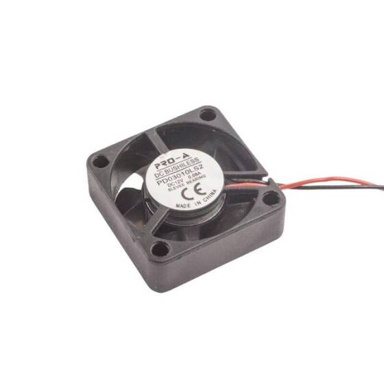 30x30x10mm 12V 0.08A Fan 2 Kablolu - 1