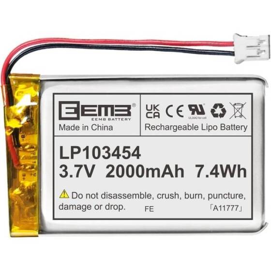 351015 500MAH 3.7V Lityum Şarj Edilebilir Pil Boyutu: 3.5x10x15mm - 1