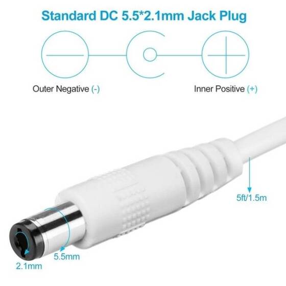 36W 12V 3A Süper İnce Plastik Kasa Led Özel Kablolu Güç Kaynağı - 3