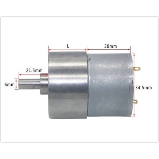 37GB-3530 DC 24V 960RPM Redüktörlü Motor - 2