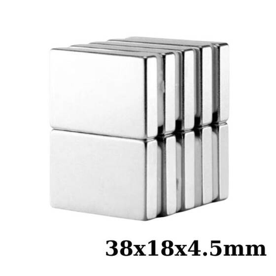 38x18x4.5mm Neodyum Güçlü Mıknatıs - Neodim Magnet - 1