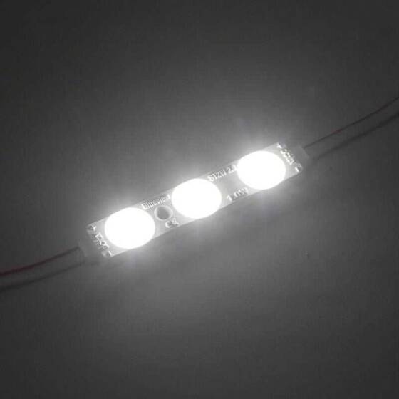 3'lü Mercekli Modül Led - Beyaz 12V 0.75W - 2