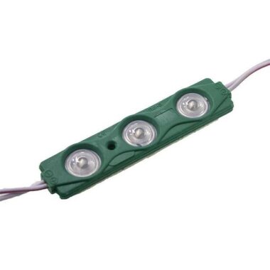 3'lü Mercekli Modül Led - Yeşil 12V 1.2W - Görsu Elektronik